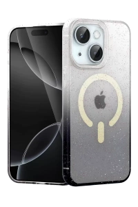 Apple iPhone 14 Pummel Shiny Magsafe Kapak - Siyah