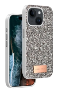 Apple iPhone 15 Bright Simli Kapak - Gold