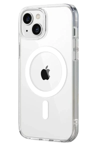 Apple iPhone 15 Combo Sert Şeffaf Magsafe Kapak - Şeffaf
