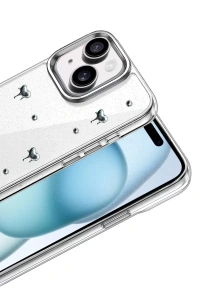 Apple iPhone 15 Fiyonk Desenli Kapak - Desen 1