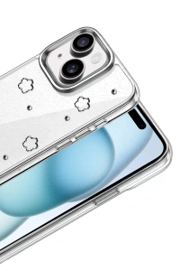 Apple iPhone 15 Fiyonk Desenli Kapak - Desen 2