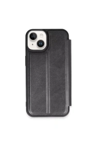 Apple iPhone 15 Kılıf Flip Cover - Siyah