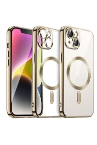 Apple iPhone 15 Kılıf Kross Magneticsafe Kapak - Gold