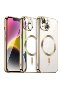Apple iPhone 15 Kılıf Kross Magneticsafe Kapak - Gold