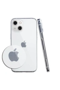 Apple iPhone 15 Kılıf Lüx Şeffaf Silikon