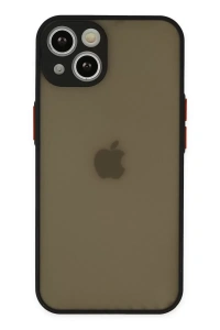 Apple iPhone 15 Kılıf Montreal Silikon Kapak - Siyah