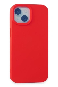 Apple iPhone 15 Kılıf Nano içi Kadife Silikon - Kırmızı