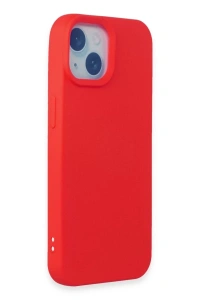 Apple iPhone 15 Kılıf Nano içi Kadife Silikon - Kırmızı
