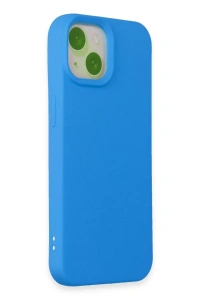 Apple iPhone 15 Kılıf Nano içi Kadife Silikon - Mavi