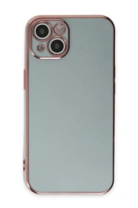 Apple iPhone 15 Kılıf Volet Silikon - Açık Yeşil