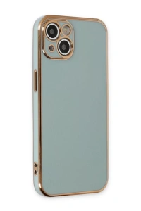 Apple iPhone 15 Kılıf Volet Silikon - Açık Yeşil