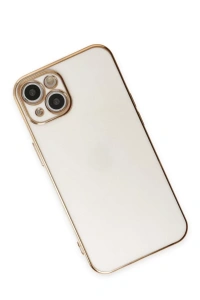 Apple iPhone 15 Kılıf Volet Silikon - Beyaz