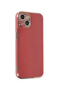 Apple iPhone 15 Kılıf Volet Silikon - Kırmızı