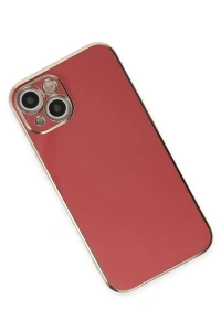 Apple iPhone 15 Kılıf Volet Silikon - Kırmızı