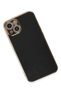 Apple iPhone 15 Kılıf Volet Silikon - Siyah