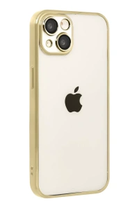 Apple iPhone 15 Lensli Silikon - Gold