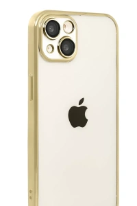 Apple iPhone 15 Lensli Silikon - Gold