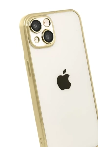 Apple iPhone 15 Lensli Silikon - Gold