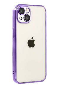 Apple iPhone 15 Lensli Silikon - Mor