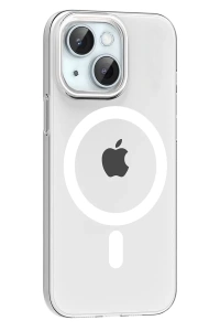 Apple iPhone 15 PC Blank Magsafe Kapak - Şeffaf