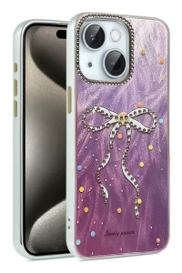 Apple iPhone 15 Plus Kılıf Blade Aynalı Desenli Kapak - Desen 1