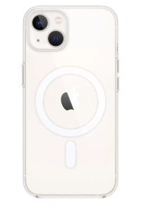 Apple iPhone 15 Plus Kılıf Magneticsafe Şeffaf Silikon - Şeffaf