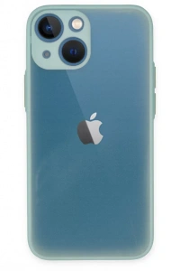 Apple iPhone 15 Plus Kılıf Montreal Silikon Kapak - Açık Yeşil