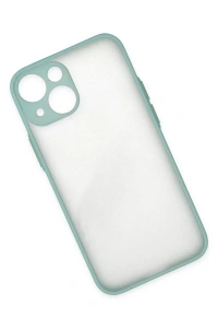 Apple iPhone 15 Plus Kılıf Montreal Silikon Kapak - Açık Yeşil