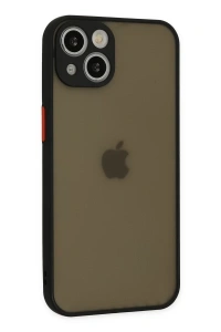 Apple iPhone 15 Plus Kılıf Montreal Silikon Kapak - Siyah