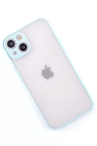 Apple iPhone 15 Plus Kılıf Montreal Silikon Kapak - Turkuaz
