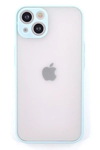 Apple iPhone 15 Plus Kılıf Montreal Silikon Kapak - Turkuaz