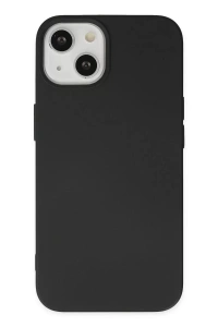 Apple iPhone 15 Plus Kılıf Nano içi Kadife Silikon - Siyah