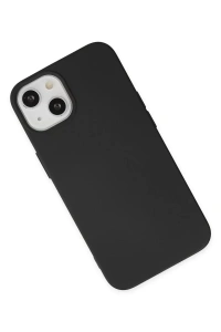 Apple iPhone 15 Plus Kılıf Nano içi Kadife Silikon - Siyah