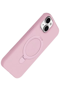 Apple iPhone 15 Plus Regal Magsafe Standlı Kapak - Açık Pembe