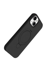 Apple iPhone 15 Plus Regal Magsafe Standlı Kapak - Siyah