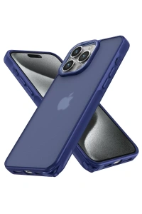 Apple iPhone 15 Pro Kılıf Elegant Kapak - Lacivert
