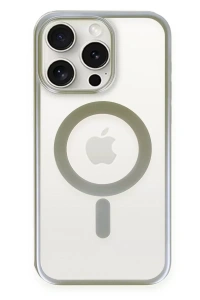Apple iPhone 15 Pro Kılıf Erozi Magsafe Kapak - Gri