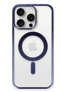 Apple iPhone 15 Pro Kılıf Erozi Magsafe Kapak - Lacivert