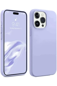 Apple iPhone 15 Pro Kılıf First Silikon - Lila