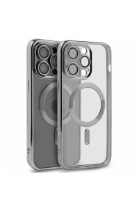 Apple iPhone 15 Pro Kılıf Kross Magneticsafe Kapak - Gümüş