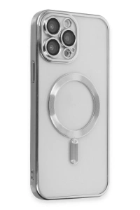 Apple iPhone 15 Pro Kılıf Kross Magneticsafe Kapak - Gümüş