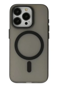 Apple iPhone 15 Pro Kılıf Lodos Magneticsafe Mat Kapak - Siyah