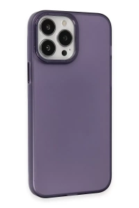 Apple iPhone 15 Pro Kılıf Modos Metal Kapak - Derin Mor