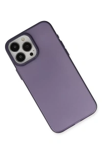 Apple iPhone 15 Pro Kılıf Modos Metal Kapak - Derin Mor