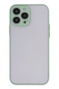Apple iPhone 15 Pro Kılıf Montreal Silikon Kapak - Açık Yeşil