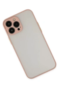 Apple iPhone 15 Pro Kılıf Montreal Silikon Kapak - Pembe