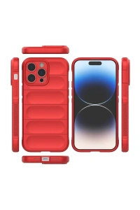Apple iPhone 15 Pro Kılıf Optimum Silikon - Kırmızı