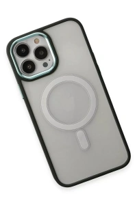 Apple iPhone 15 Pro Kılıf Room Magneticsafe Silikon - Köknar Yeşili