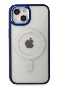 Apple iPhone 15 Pro Kılıf Room Magneticsafe Silikon - Lacivert
