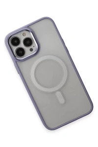 Apple iPhone 15 Pro Kılıf Room Magneticsafe Silikon - Lila